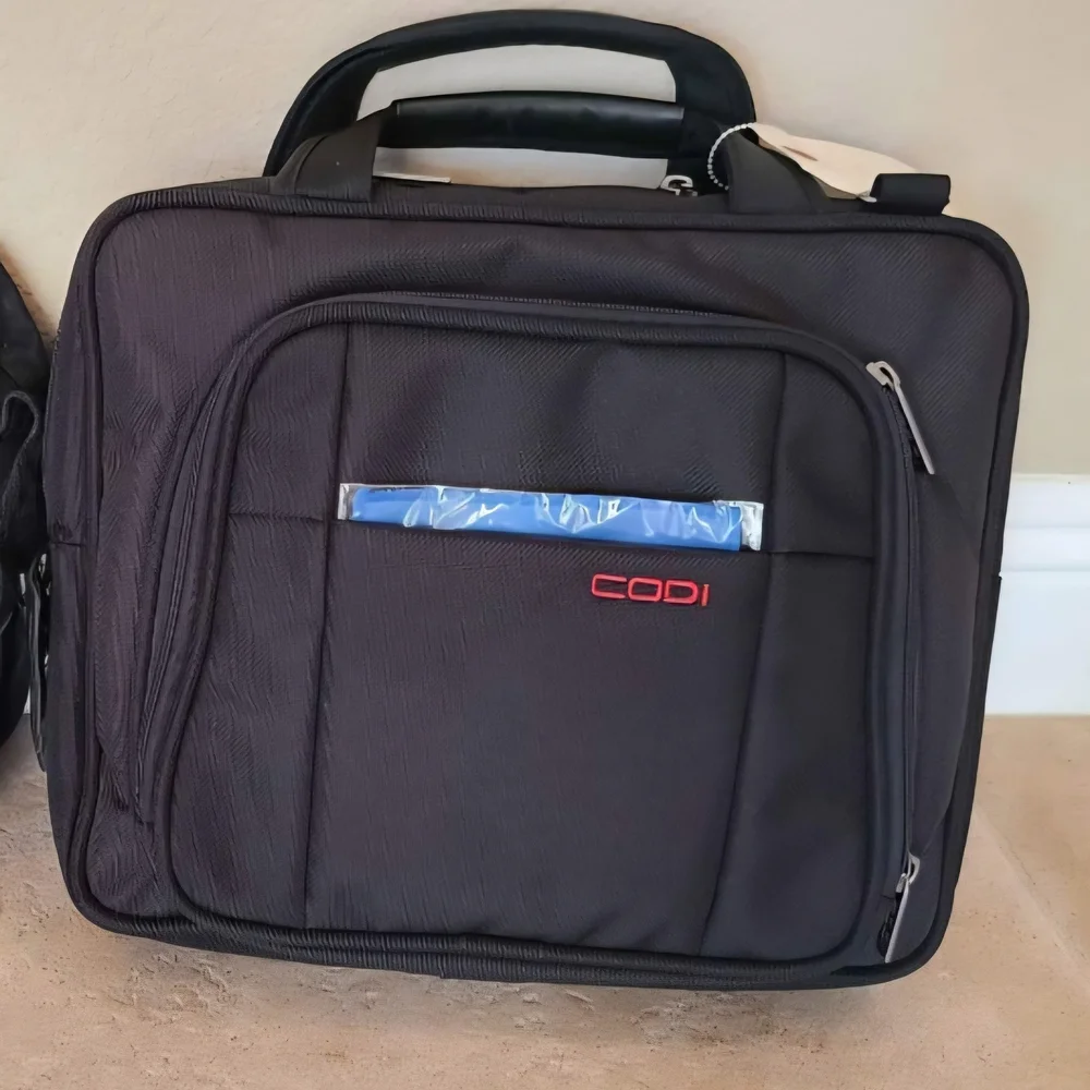 Codi Black Laptop Bag for Men And Women